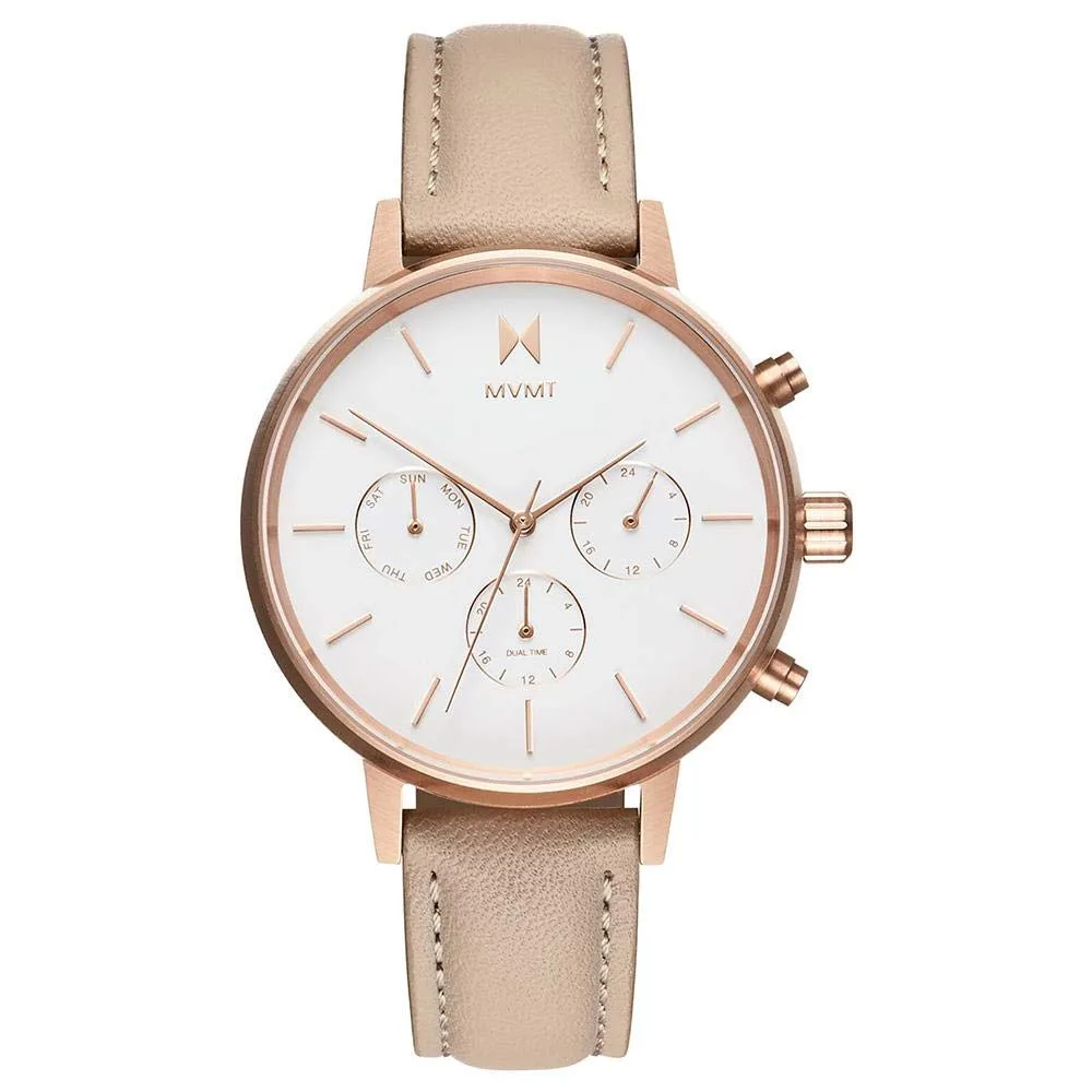 MVMT Multifunction White Round Dial Women's Watch at ₹3,419