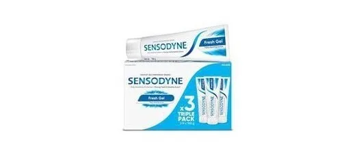 Sensodyne Toothpaste Fresh Gel | Daily Sensitivity Relief Tooth Paste Combo Pack - 450gm (150gm x 3) | Dentist Recommended | Everyday Use Pa at ₹409