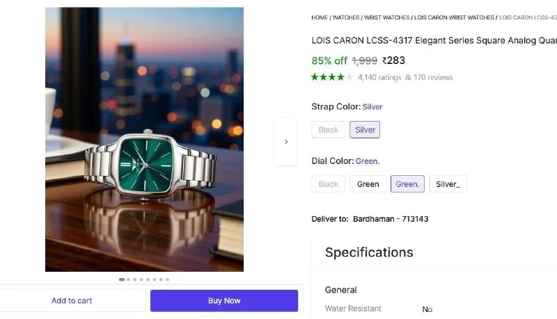 Analog Watch - For Men at ₹283