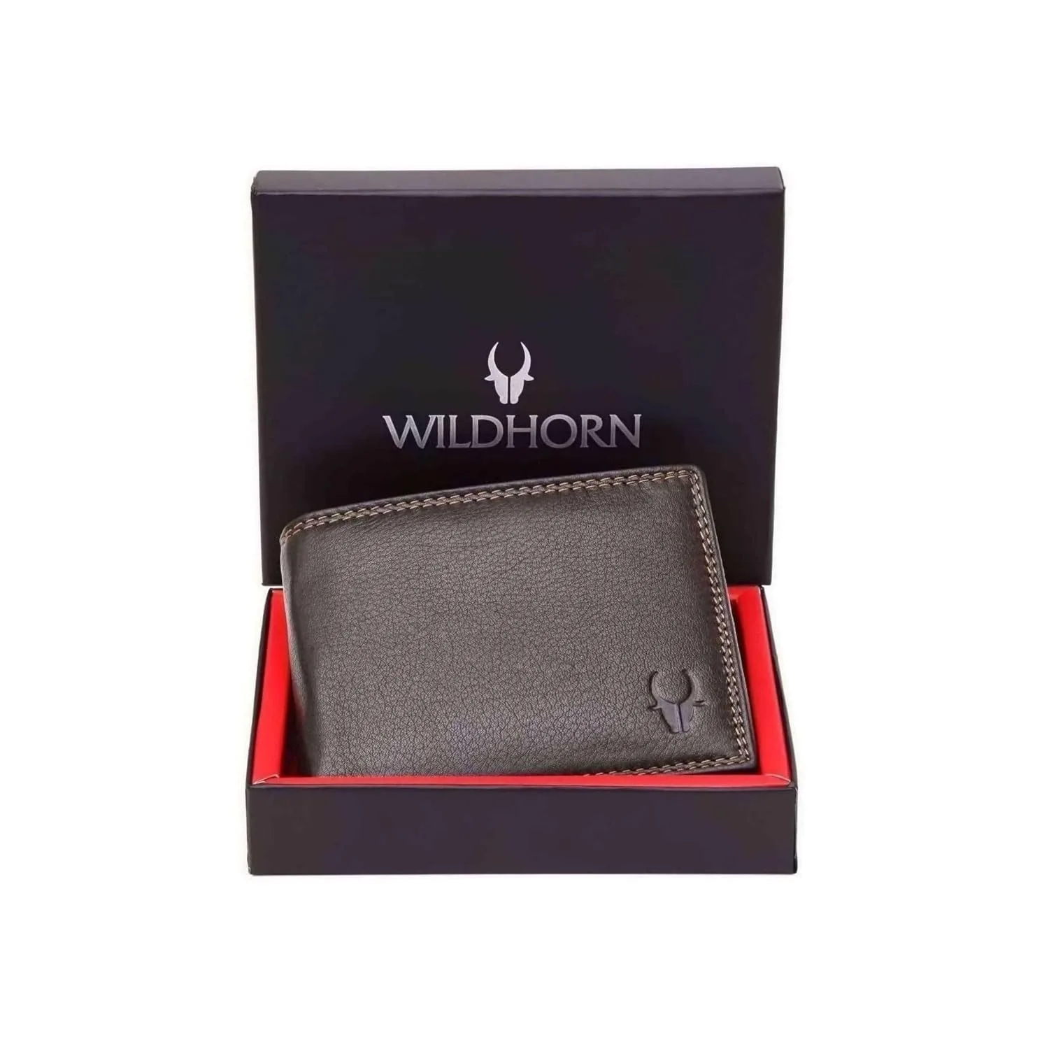 WildHorn Rfid Protected Leather Wallet For Men, Brown at ₹299