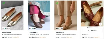 Lavie Ballerinas, Glam Heel Steals - All