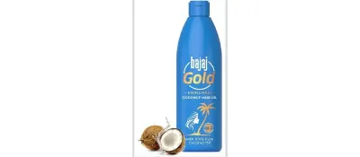 Bajaj Gold Coconut Hair Oil - with Vitamin E 300ml at ₹127
