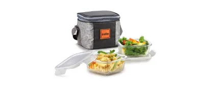 CELLO Glassy Square Lunch Box Set of at ₹374