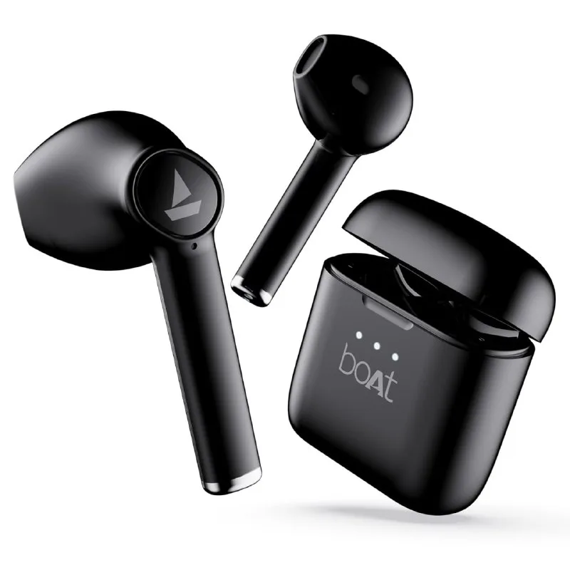 boAt Airdopes 131 with 60 Hrs Playback, ASAP Charge Truly Wireless Bluetooth in Ear Earbuds with Mic (Active Black) at ₹799