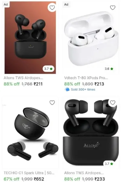 Flat 90% Off on Premium Earbuds