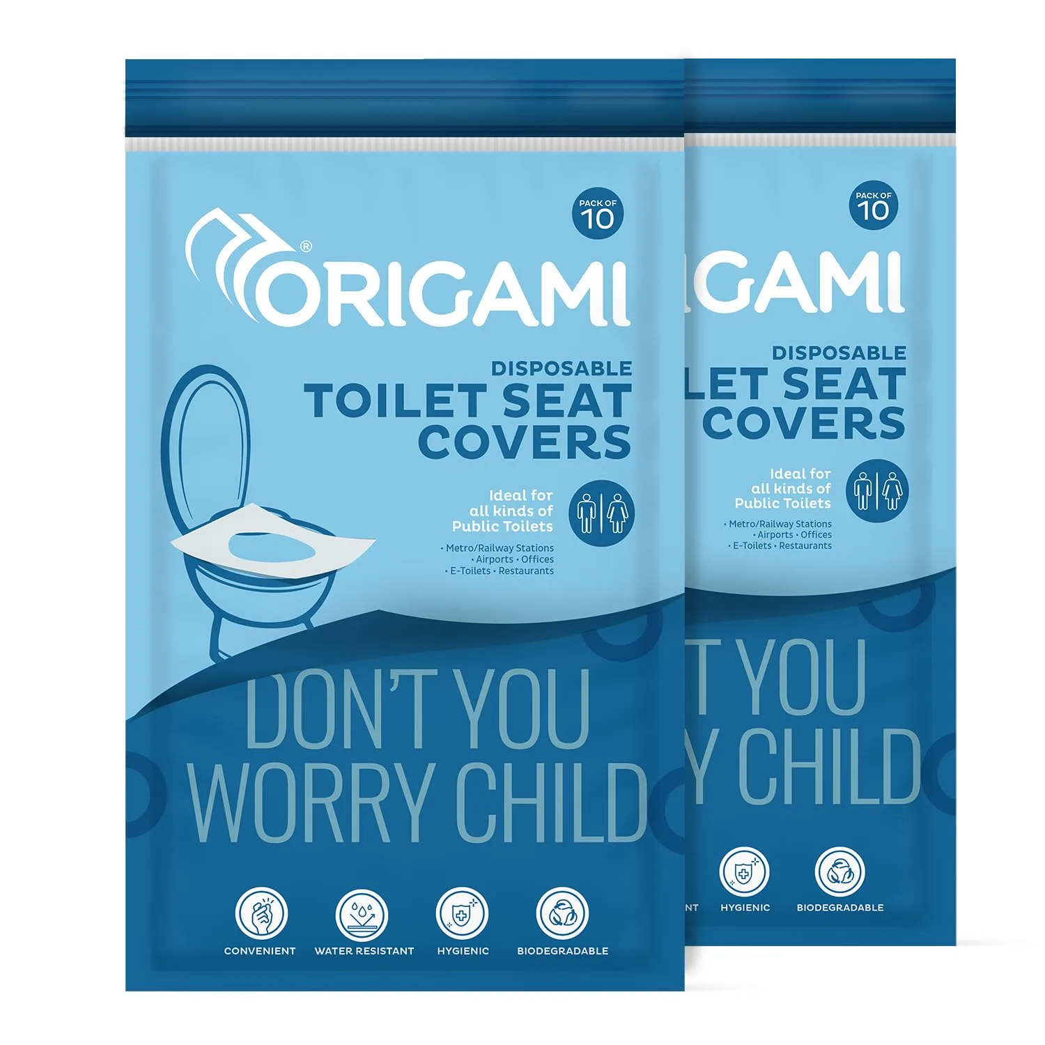 Origami Disposable Toilet Seat Covers (Pack of 2 ) | 10 Counts Each at ₹104