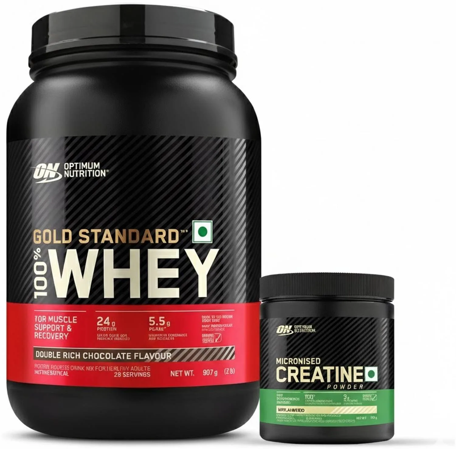 Optimum Nutrition Gold Standard Whey Protein + Micronised Creatine (2 lbs) at ₹2,999