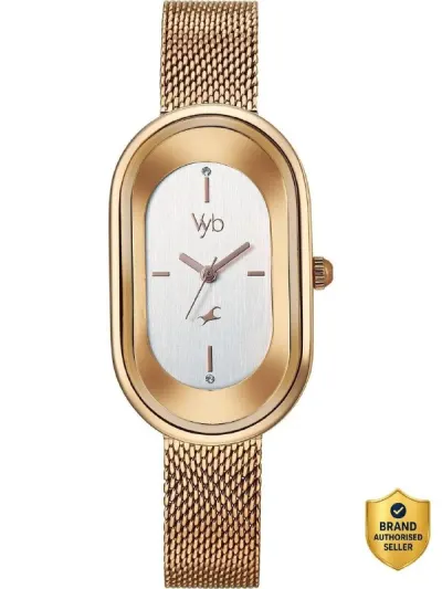 Fastrack Vyb 6.0 Mirage Quartz Silver Oval Dial Women's Watch / Analog Watch - For Women at ₹1,648