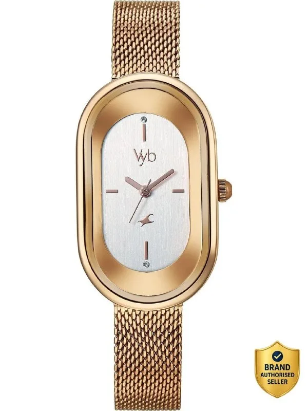 Fastrack Vyb 6.0 Mirage Quartz Silver Oval Dial Women's Watch / Analog Watch - For Women at ₹1,648