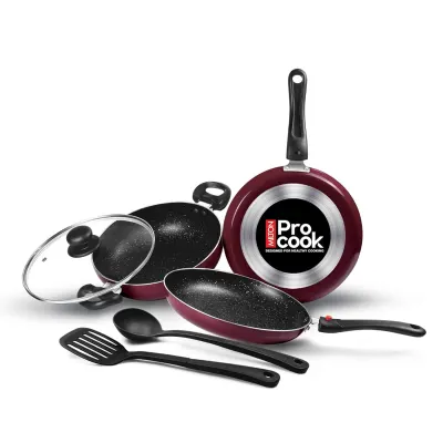 71% Off : Milton Pro Cook Kitchen Pride Non-Stick Cookware Set of 5 ₹1,336