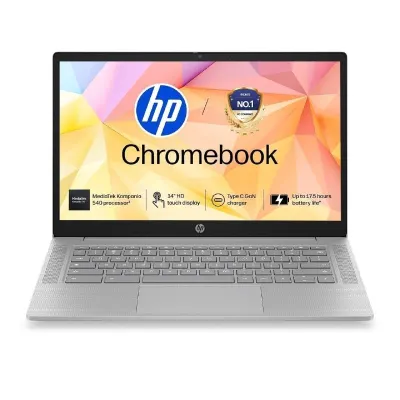 HP Chromebook 14, MediaTek Kompanio 540 (4GB LPDDR5, 128GB UFS) at ₹24,240