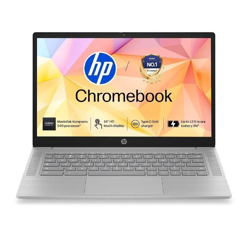 HP Chromebook 14, MediaTek Kompanio 540 (4GB LPDDR5, 128GB UFS) at ₹24,240