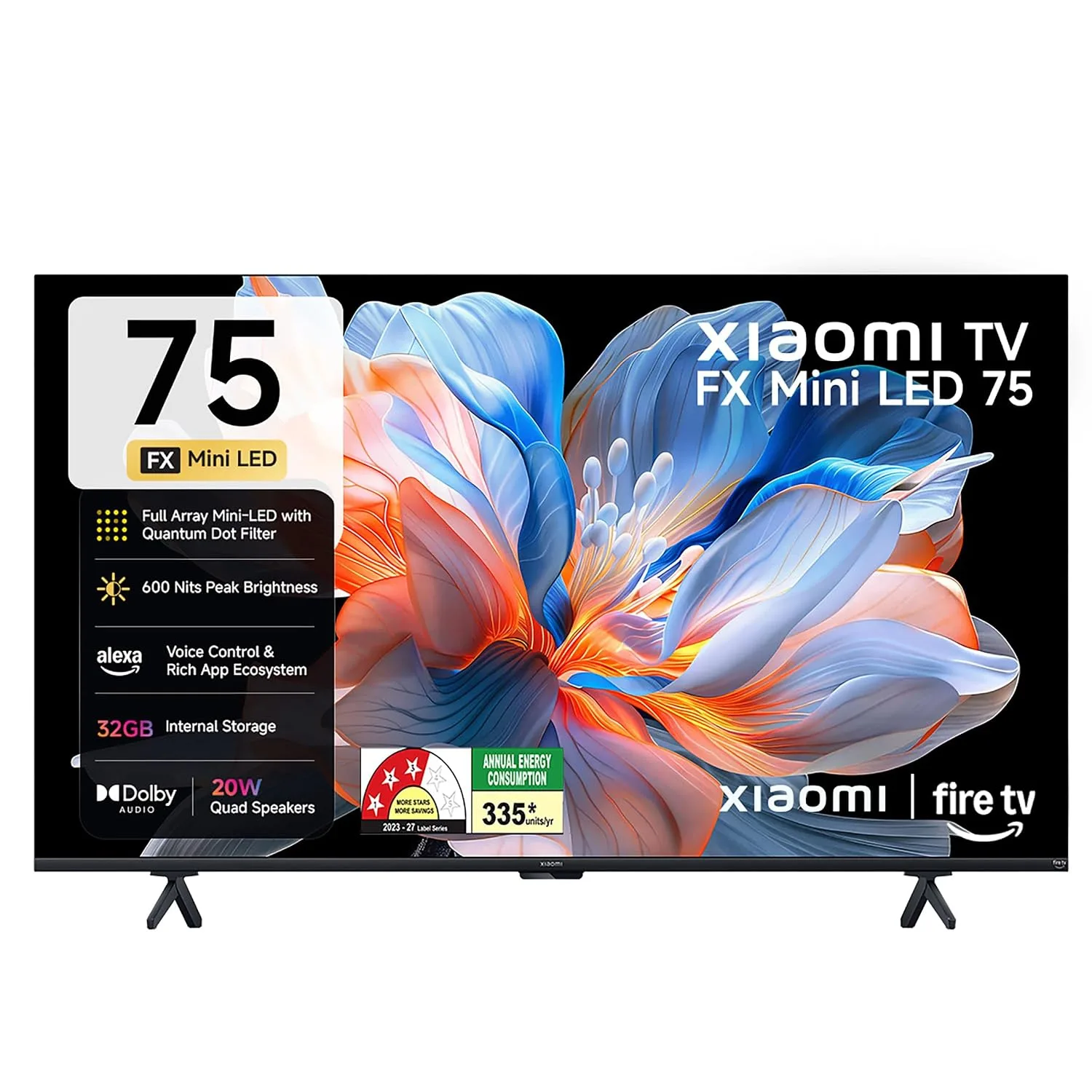 Xiaomi (189 cm) 75 inch FX 4K QD-Mini LED Smart at ₹60,887