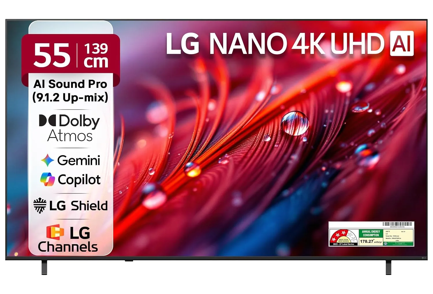 LG 139 cms (55 inches) NU87 AI Series Nano 4K Ultra HD at ₹34,990
