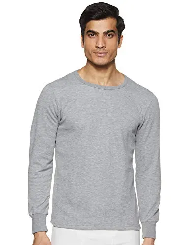 TORRIDO Rupa Men's Solid Regular Fit Thermal Top Lava RNFS 9999_Grey Melange_75 XS at ₹99