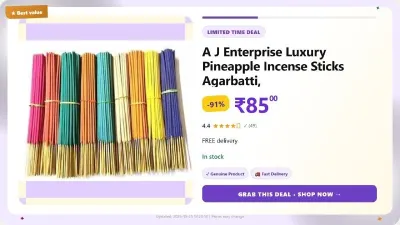 Pineapple Incense Sticks Agarbatti at ₹85