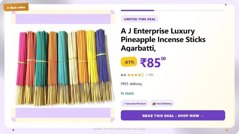 Pineapple Incense Sticks Agarbatti at ₹85