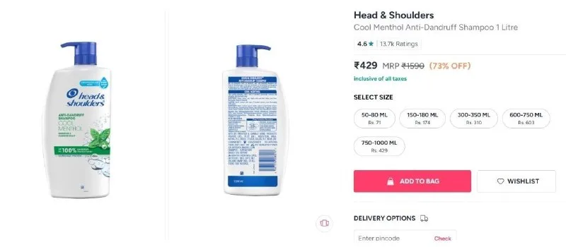 Head & Shoulders Shampoo 1 Litre, Wet n Wild Set Of 3