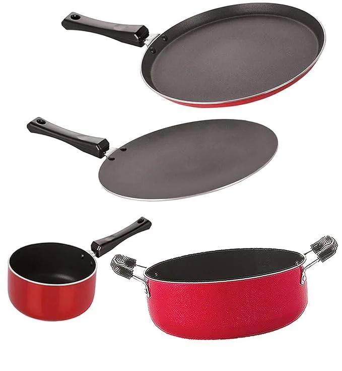 Nirlon Non Stick Gift Kitchen Set of 4 Pieces at ₹1,358