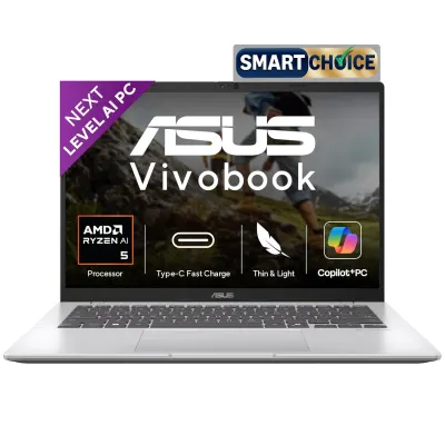 ASUS Vivobook 14 Ryzen AI 5 Laptop at ₹60,890