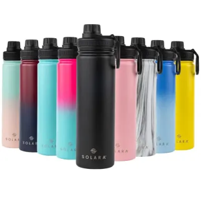 SOLARA Insulated Water Bottle 650ml, Hot Water Bottle, Thermosteel Water Bottles for Travel, Home, Office, School, Gym, Adults, Water Bottle at ₹540