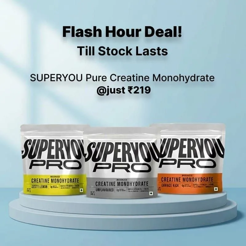 SUPERYOU Pro Creatine Monohydrate at ₹219