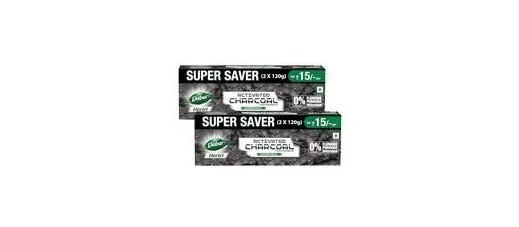 DABUR Herb'L Activated Charcoal Toothpaste 480G at ₹178