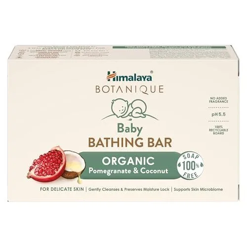 Himalaya Botanique Baby Bathing Bar|Organic|pH 5.5|Pediatrician Tested|75g at ₹208