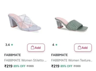 Women's Heels at ₹219