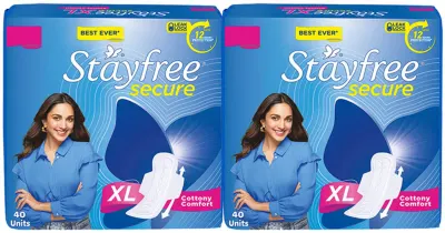 Stayfree Secure XL Sanitary Pad (Pack of 80) at ₹289