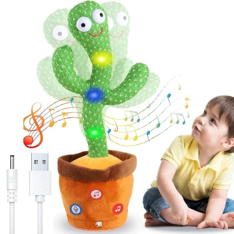 Storio Rechargeable Toys Talking Cactus Baby Toys for Kids Dancing Cactus at ₹278
