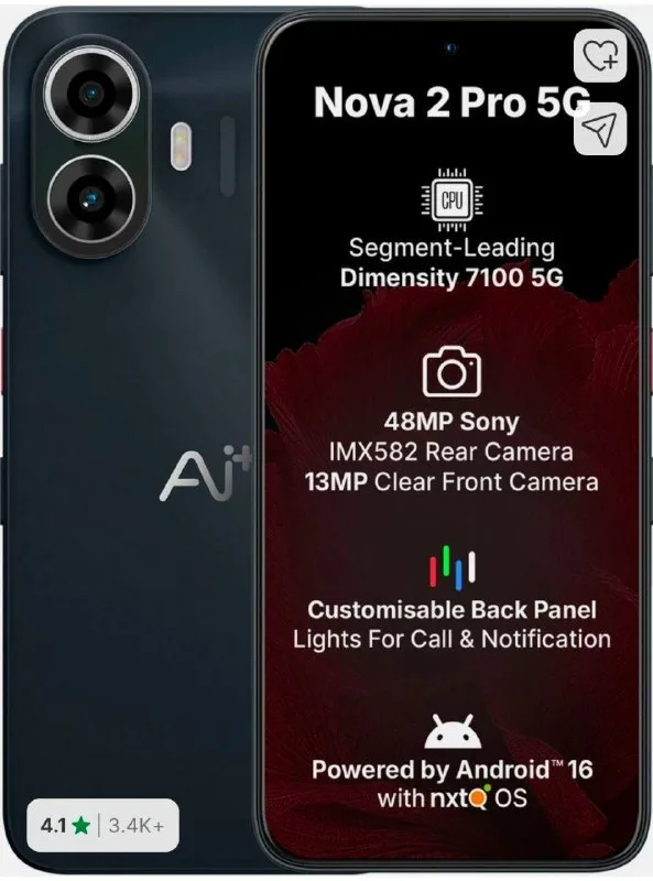 Ai+ Nova 2 Pro 5g 6128 at ₹14,999