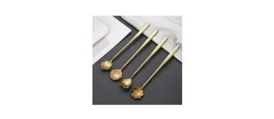 Gold Tone Dessert Spoon Set at ₹59
