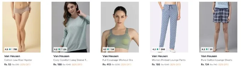 Upto 82% Off On Van Heusen Women Clothing
