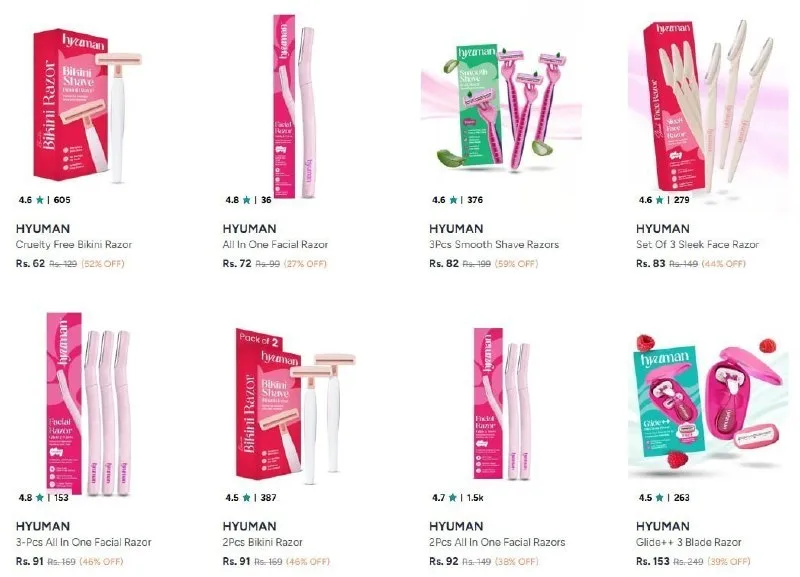Hyuman Shaving & Hair Removal from ₹62