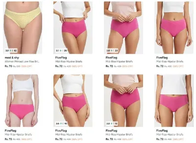Women's Briefs from ₹70
