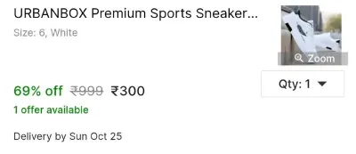 URBANBOX Premium Sports Sneakers Casual Walking Shoes For Men Sneakers For Men at ₹300