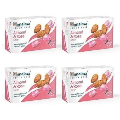 Himalaya Herbals Soap, Almond and Rose, 125g (Pack of 4) at ₹99