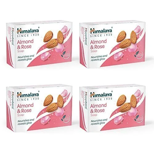 Himalaya Herbals Soap, Almond and Rose, 125g (Pack of 4) at ₹99