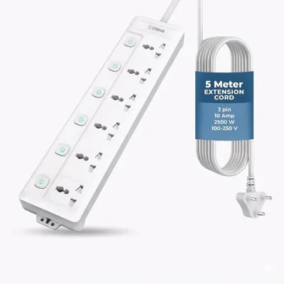 Embox 5 Meter Extension Board with USB at ₹749
