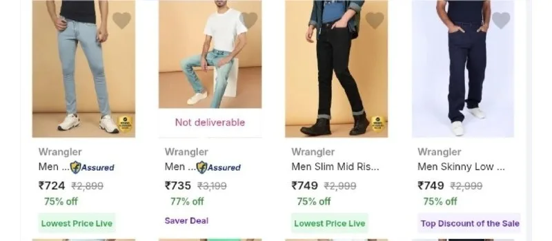 Upto 90% Off On Top Branded Jeans