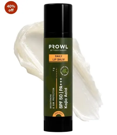 PROWL by Tiger Shroff SPF 50 PA+++ Lightening Lip Balm For Men at ₹105