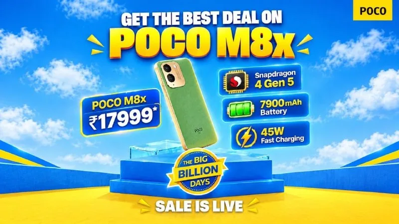 BBD DEAL ALERT: POCO M8x from ₹17,999