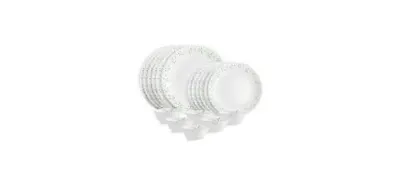 CELLO Tropical Lagoon Dazzle Series Opalware Dinner Set of 18 Pieces For Family of 6 at ₹720