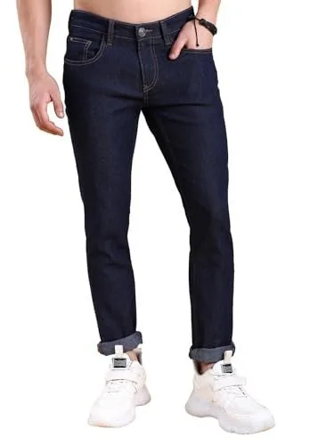 Highlander Men Men’s Straight Fit Jeans | Mid Rise | Stretchable Fabric | Designed for Comfort & Ease of Movement | Jeans for Man at ₹438