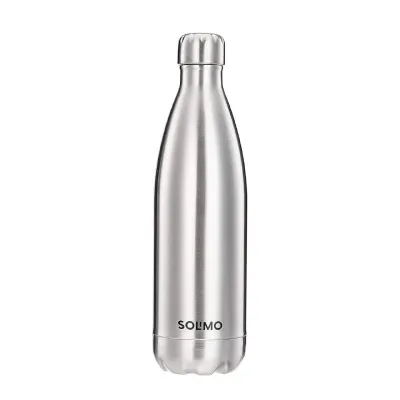 Amazon Brand - Solimo Stainless Steel Insulated 24 Hours Hot or Cold Bottle Flask, 1000 ml, Silver at ₹528