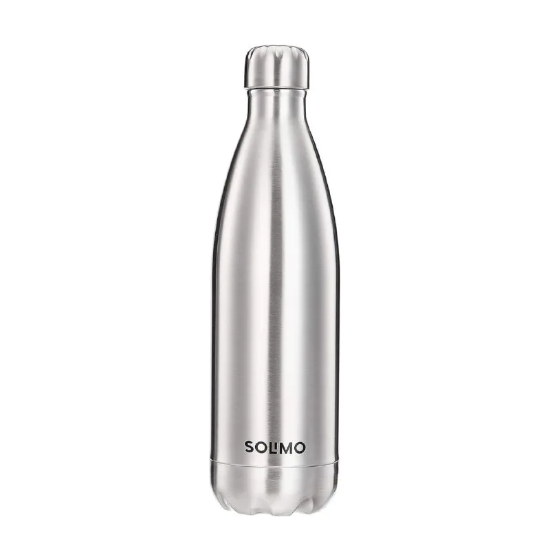 Amazon Brand - Solimo Stainless Steel Insulated 24 Hours Hot or Cold Bottle Flask, 1000 ml, Silver at ₹528