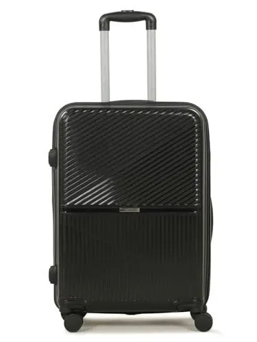 Teakwood Meduim Size 8 Wheels Trolley Bag, Hard Cabin with Zipper Closure, Adjustable Push Button & Cross Side Strap, Number Lock System 360 at ₹1,142