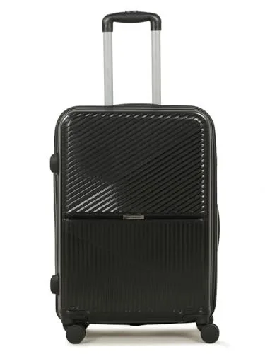 Teakwood Meduim Size 8 Wheels Trolley Bag, Hard Cabin with Zipper Closure, Adjustable Push Button & Cross Side Strap, Number Lock System 360 at ₹1,142