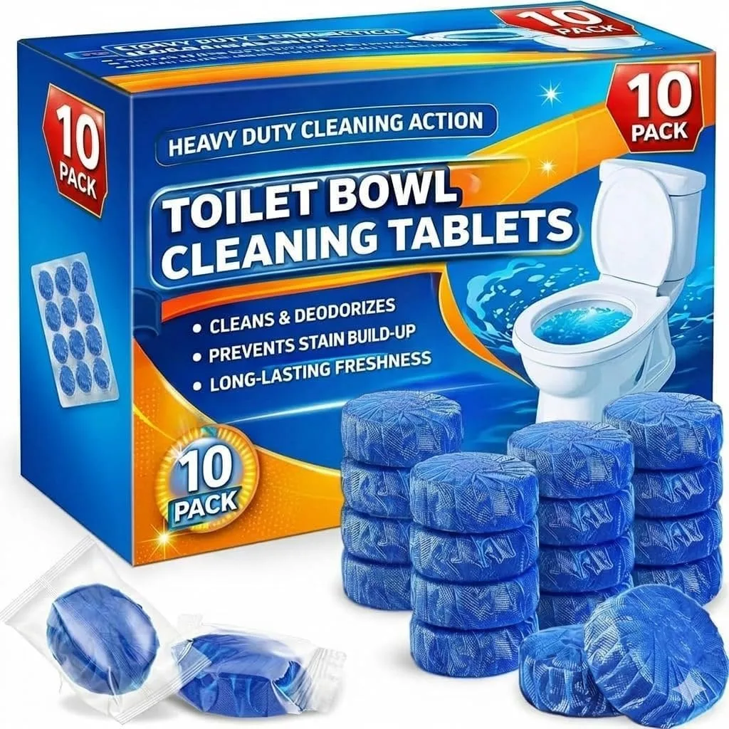 Pack of 10 Automatic Flush Toilet Bowl Cleaner at ₹59